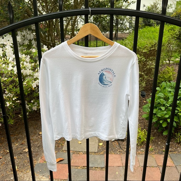Aeropostale Long Sleeve North Shore Maui Graphic Tee Small Hawaii - Picture 5 of 11